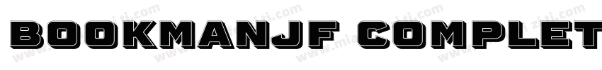 BookmanJF Complete字体转换